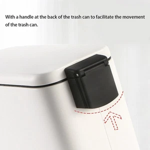 5L Stainless Steel Step Trash Can Wastebasket Garbage Container Bin For Bath NEW - Picture 1 of 12
