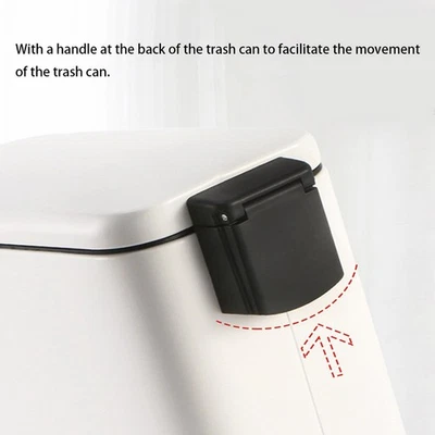 5L Stainless Steel Step Trash Can Wastebasket Garbage Container Bin For Bath NEW - Image 1 of 4