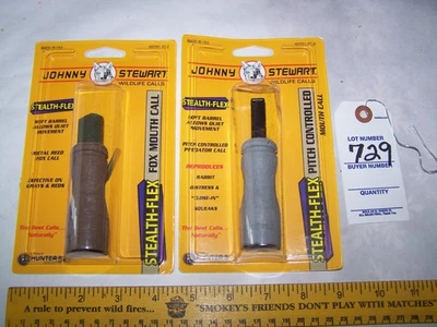LOT of 2 JOHNNY STEWART WILDLIFE STEALTH FLEX PREDATOR CALL PC-9 FC-2 - Image 1 of 4