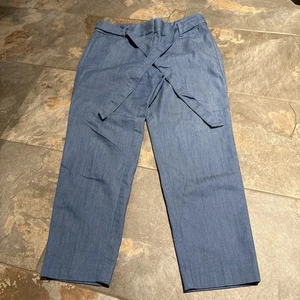 Ann Taylor LOFT Damengröße 4P blaue elegante Jeanshose mit Krawatte - Bild 1 von 5