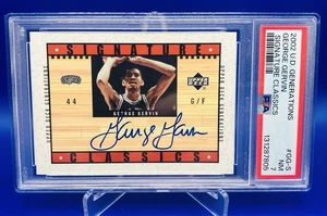 2002-03 Upper Deck Generations Signature Classics George Gervin #GG-S Auto PSA - Picture 1 of 2