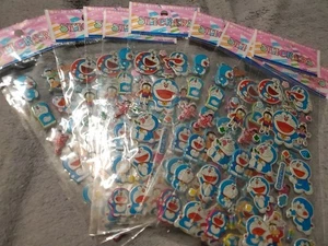 5 Doraemon blaue Katze Puffy Aufkleber Blätter - Bild 1 von 1