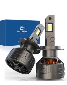 D-Lumina H7 Bombilla Faro LED Coches Camiones 12/24V Universal 26.000LM 6000K Paquete de 2 - Imagen 1 de 11