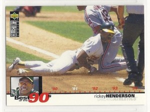 1995 Collector's Choice Baseball - #53 - Rickey Henderson - Oakland Athletics