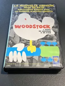 WOODSTOCK 3 JOURS DE MUSIQUE ET DE PAIX REMASTERISE VHS WARNER - Foto 1 di 3