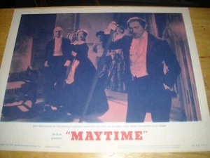MAYTIME R-62 ORIGINAL 11"x14" FILM JEANNETTE MACDONALD NELSON EDDY LOBBYKARTE 3 - Bild 1 von 4
