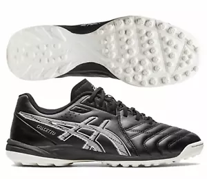 Asics JAPAN CALCETTO 9 TF Wide Turf Soccer Football Futsal Shoes 1113A038 Black - Picture 1 of 3