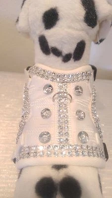 Softgeschirr  Brustgeschirr Hundegeschirr Leine Halsband XS-M Welpen Glitzer - Bild 1 von 4