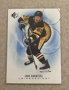Upper Deck 2020-21 SP Hockey Jake Guentzel Blue Penguins - Picture 1 of 2