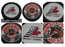 ALBERNI VALLEY BULLDOGS BCHL OKANAGAN HOCKEY SCHOOL PUCK VINTAGE 🇨🇦 