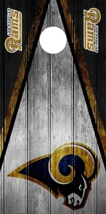 SINGLE Los Angeles Rams Cornhole Wrap Skin Board Decal Game Vintage Vinyl DT58 - Picture 1 of 1