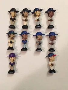 Lot Of 10 MLB Baseball Mini Bobbles 3 Inches Tall - 2002 KF Holdings Inc. - Picture 1 of 7