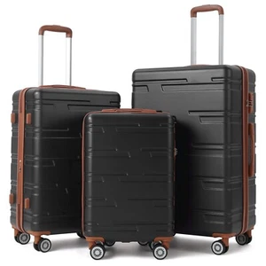 3 Piece Hardshell Luggage Set Expandable (20''/24''/28'') with TSA Locks - Picture 1 of 7