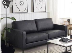 IKEA Ledersofa 3 Sitzer so gut wie ungebraucht - Bild 1 von 5