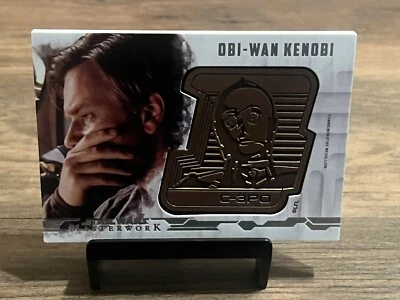 2017 Topps Masterwork Obi-Wan Kenobi C-3PO Bronze Medallion /150 - Image 1 of 2