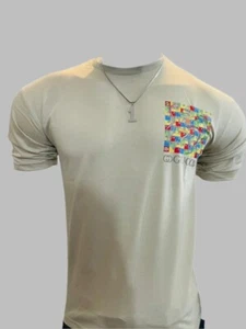 Herren T-Shirt 100% Baumwolle T-Shirt Rundhalsausschnitt Casual Kurzarm Regular Plain Top - Bild 1 von 3