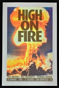 Chuck Sperry POSTER High On Fire 12 Galaxies Concert San Francisco Hand Signed - Picture 1 of 2