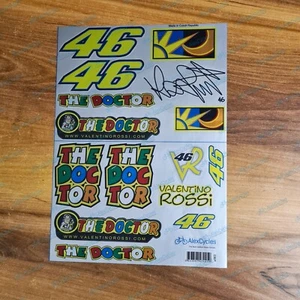 Valentino Rossi 46 The Doctor Yamaha Honda Aprilia Stickers Silver Decals Kit - Picture 1 of 1