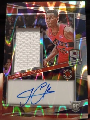 2022-23 PANINI SPECTRA CHRISTIAN KOLOKO AUTO  SP /75 Supernova RPA - Image 1 of 4