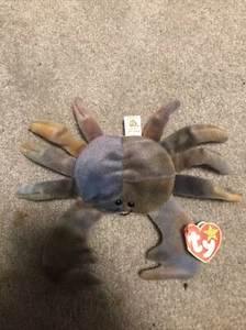 Ty Beanie Baby - Claude The Crab w/ Tag Errors - RARE/RETIRED - PVC - 1996 - Picture 1 of 7