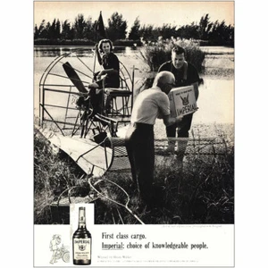 1966 Imperial Whiskey: First Class Cargo Vintage Print Ad - Bild 1 von 1