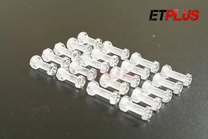 Clear Acrylic Nuts Bolts DIY Screws M3 M4 M5 M6 Various Pack Sizes Lengths - Picture 1 of 22