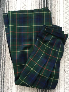 Vintage PENDLETON Tartan Plaid Kilt Size 14W 100% Wool Pleated 16.5x33 - Picture 1 of 10