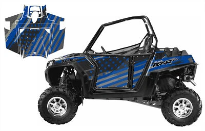 2011-2014 RZR 800 800s RZR 900 graphics kit 24mil thick Speeding Flag #9056 - Image 1 of 4