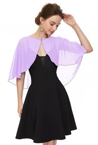 Soft Chiffon Shawls Wraps Shrug for Wedding Evening Dress Cape Cover Up for W... - Picture 1 of 5