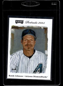 2003 Playoff Portraits Randy Johnson #14 - Arizona Diamondbacks HOF - Picture 1 of 2