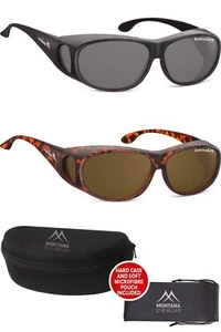 Polarisierende Montana Überzieh Sonnenbrille Fit Over inklusive Hardcase + Hülle - Bild 1 von 19