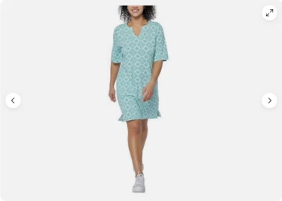 Hang Ten Women's UPF 50+ Breathable Lightweight Sun Dresses (Aqua,Medium) NWT - Image 1 of 3