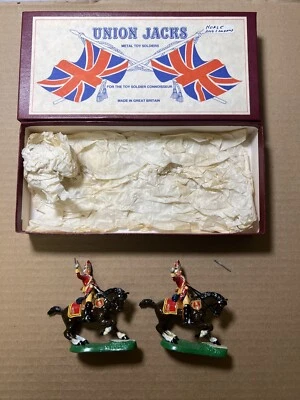 Juego de 2 caballos Union Jacks Personal Grenadiers 2nd Co montados caballos y soldados Foto 1 de 4