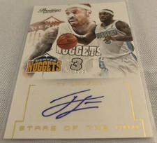 2013-14 Prestige Basketball Ty Lawson Denver Nuggets Stars of the NBA auto #d 25