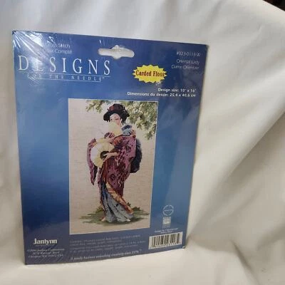 Oriental Dama Contado Punto de Cruz Kit Diseños para la Aguja 10 x 16 B35 Foto 1 de 4