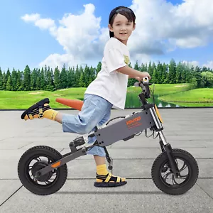 12-Zoll Elektro-Balance-Fahrrad Motorrad Jungen Mädchen Kinder-Balance-Fahrrad - Bild 1 von 24