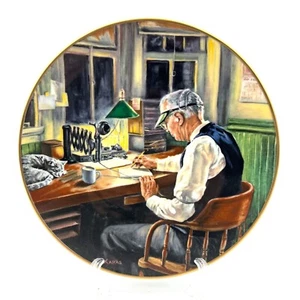 The Men of the Rails Train Plate By Christian Bell The Night Operator - Picture 1 of 2
