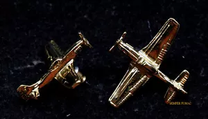 P-51 MUSTANG FIGHTER POST EARRINGS MADE IN US AIR FORCE VETERAN PIN UP GIFT MOM - Picture 1 of 1