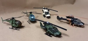 5 helicópteros diecast de metal y plástico construidos KA50 y loach, conjunto 18 - Imagen 1 de 2