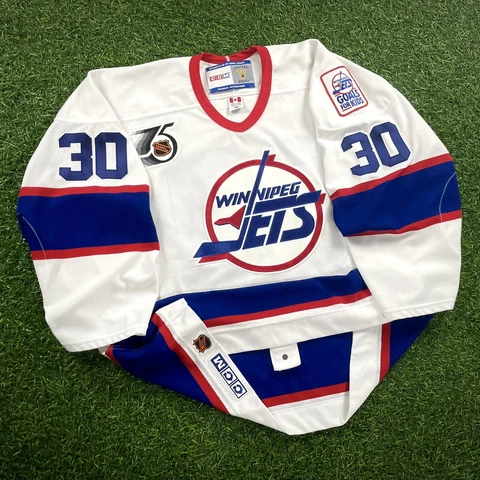 CCM NHL On Ice Authentic Jersey 1991/92 Winnipeg Jets Stephane Beauregard Sz 56 Cover
