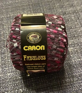 Caron Fabulous Railroad Ribbon Yarn~Color 0003 Misty Violet~Lot #5972~160 Yd - Picture 1 of 4