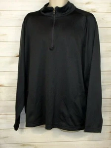 Bolle Active Tech Men's LS Textured Shirt 1/4 Front Zip Mock Neck Gray XXL - Picture 1 of 3