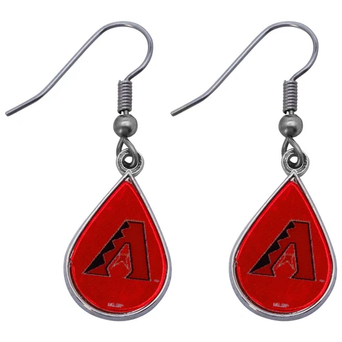 WinCraft Arizona Diamondbacks Tear Drop Dangle Earrings Cover