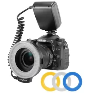 HD-130 HD130 Macro LED Ring Flash for Canon Nikon Canon Olympus Panasonic Camera - Picture 1 of 12