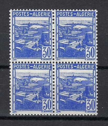 Algeria 1941 Sc# 132 View of Algiers 30c French colony block 4 MNH Cover