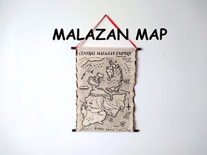Handmade Scroll Central Malazan Empire Map, Malazan Book of the Fallen Map