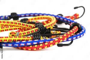 Fascette elastiche 8 pezzi 3 piedi ogni legatura colori assortiti 2 ganci finali - Foto 1 di 1