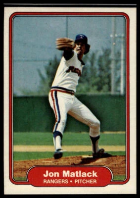 1982 Fleer #323 Jon Matlack - Image 1 of 2