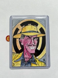 2019 Cryptozoic Bombshells Sinestro 1/1 Sketch By Kyle Burles - Picture 1 of 2