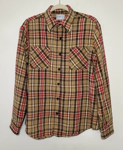 Vintage Big Mac Flannel Button Up JC Penney Shirt Adult Size Large 16-16.5 - Picture 1 of 9